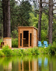 Cabin Outdoor Sauna - 4 Person w/ Harvia KIP 8kW Heater