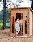 Cabin Outdoor Sauna - 4 Person w/ Harvia KIP 8kW Heater