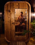Duo Outdoor Sauna - 2 Person w/ Harvia KIP 8kW Heater