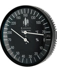 Black 5" Dial Thermometer/Hygrometer