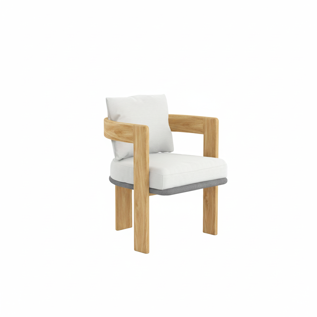 A grade teak outdoor dining chair 