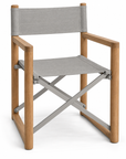 Teak Director Chair Grey