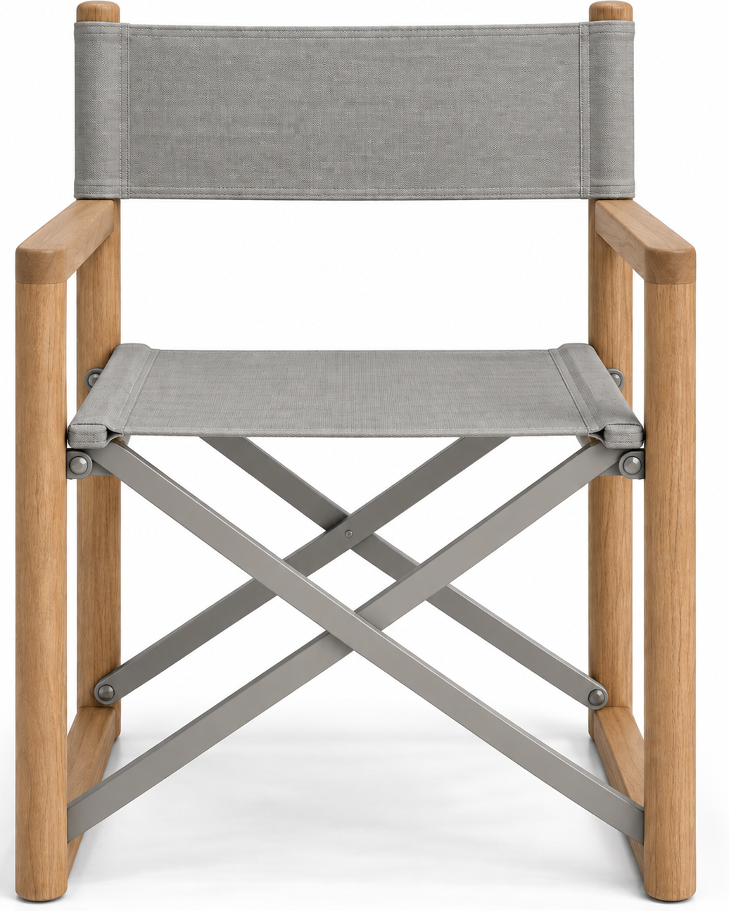 Teak Director Chair Grey