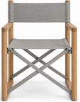 Teak Director Chair Grey