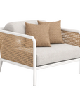 Barbados Club Chair Woven/White