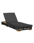 Breeze Chaise Lounge - Carbon | Teak + Table