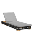 Breeze Chaise Lounge - Granite | Teak + Table