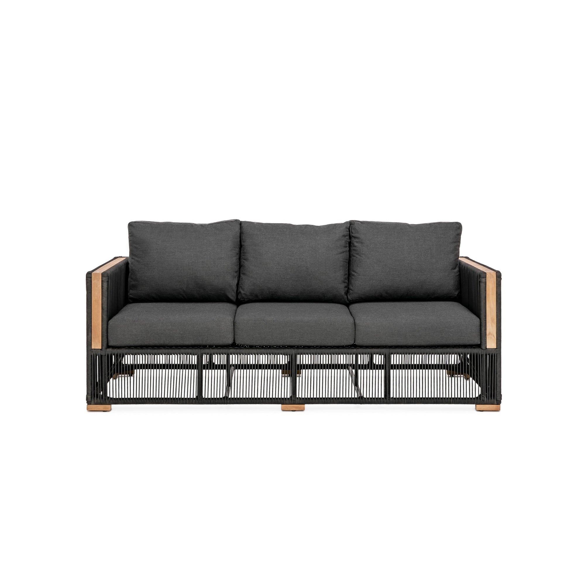Breeze Sofa - Granite | Teak + Table