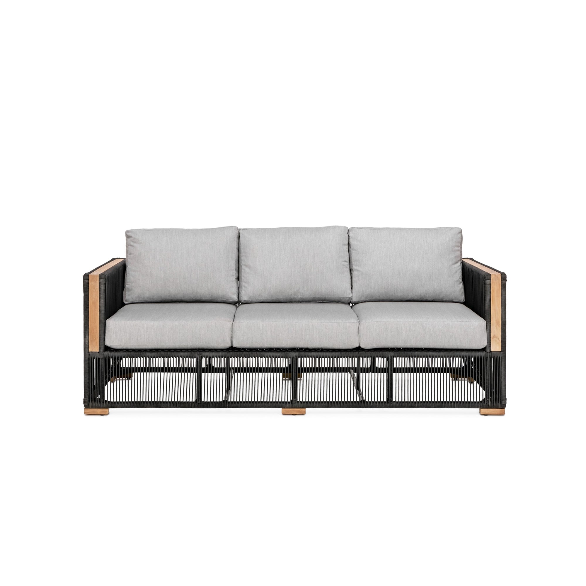 Breeze Sofa - Granite | Teak + Table