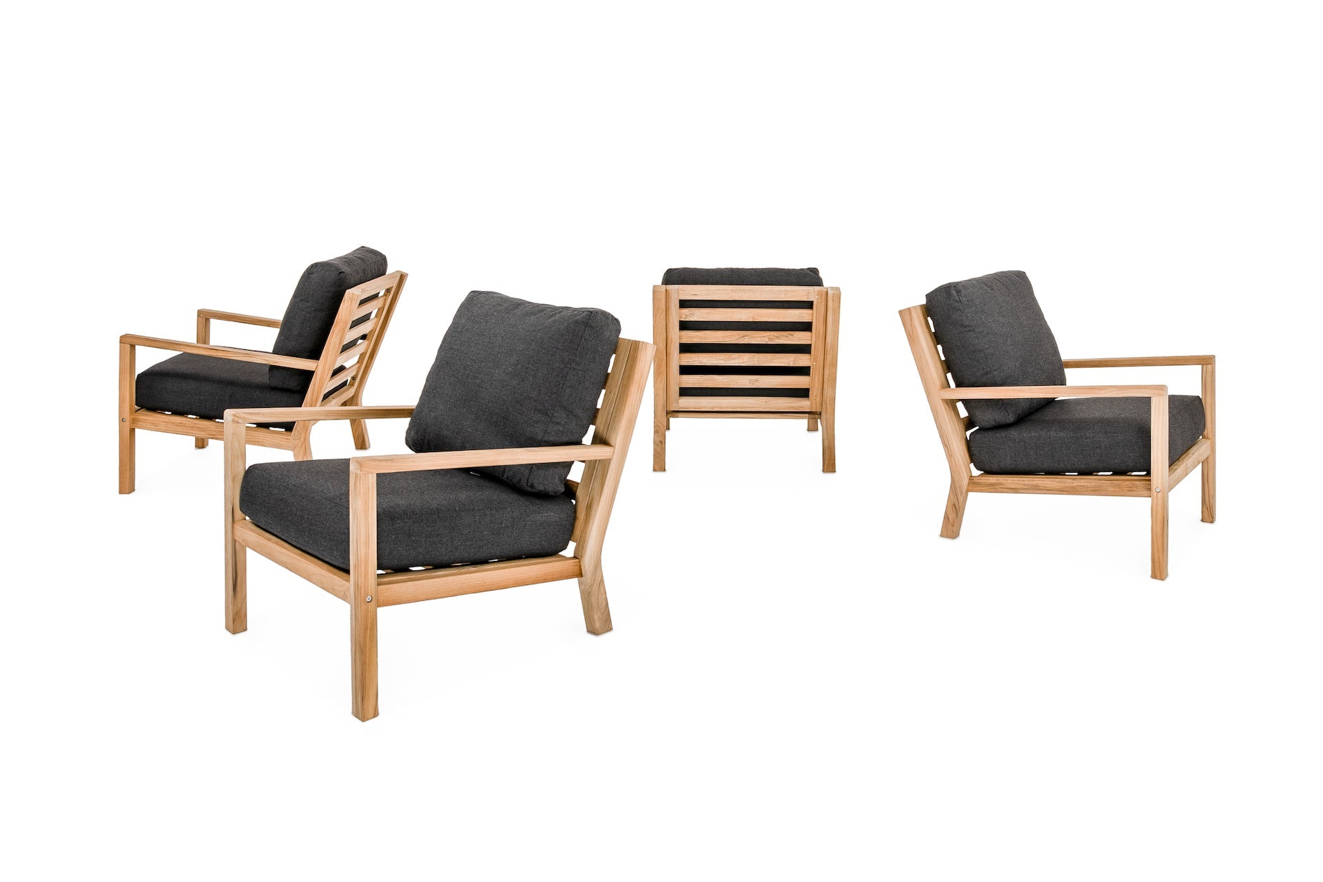Pacific Club Chair Black by Teak + Table