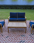 Pacific Loveseat Navy by Teak + Table