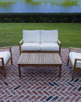Pacific Loveseat White by Teak + Table