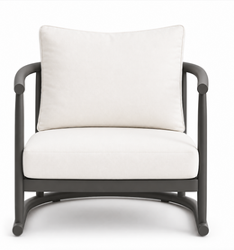 Karl Aluminum Lounge Chair Anthracite, outdoor lounge chair by Prado Outdoor