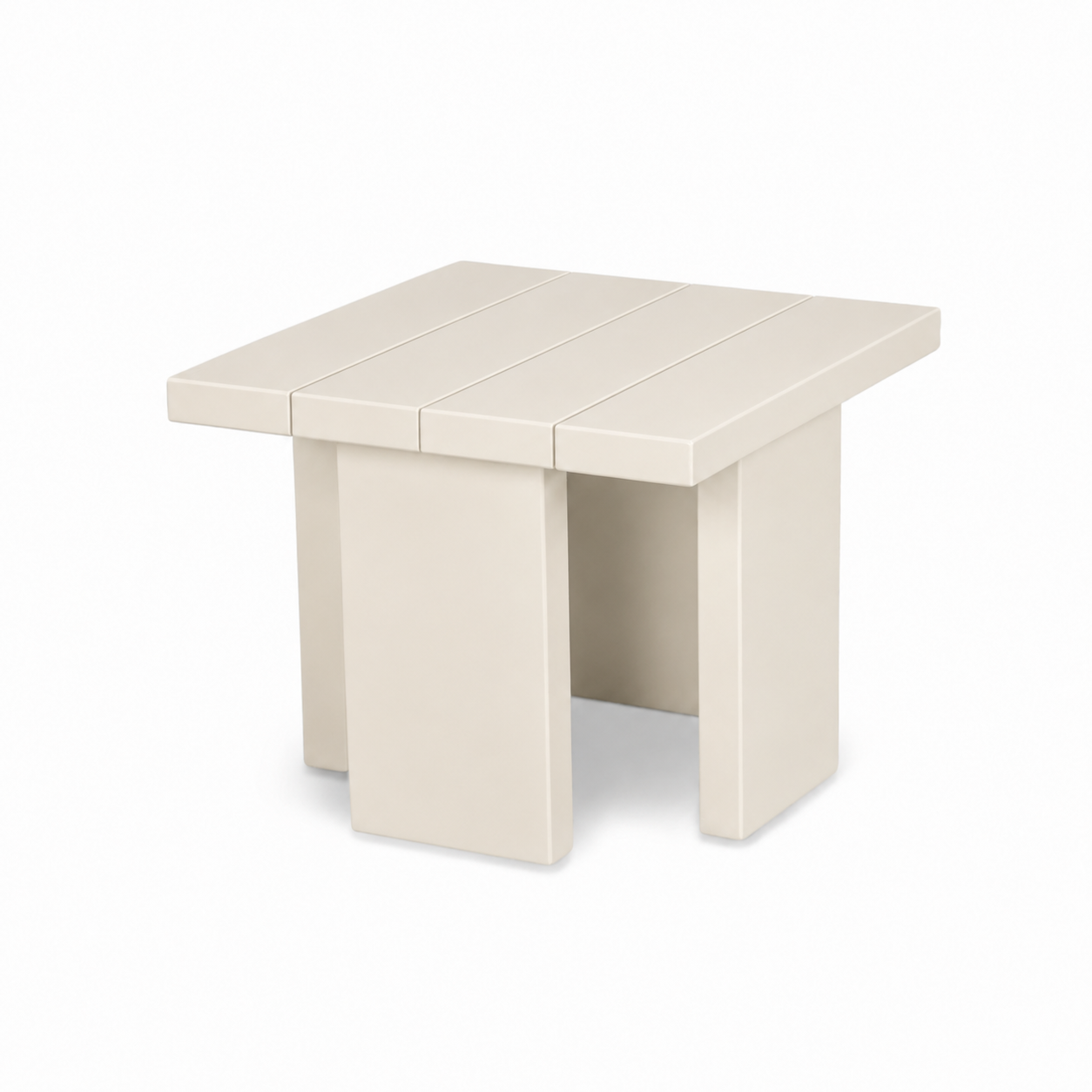 Munich Aluminum Side Table Off-White