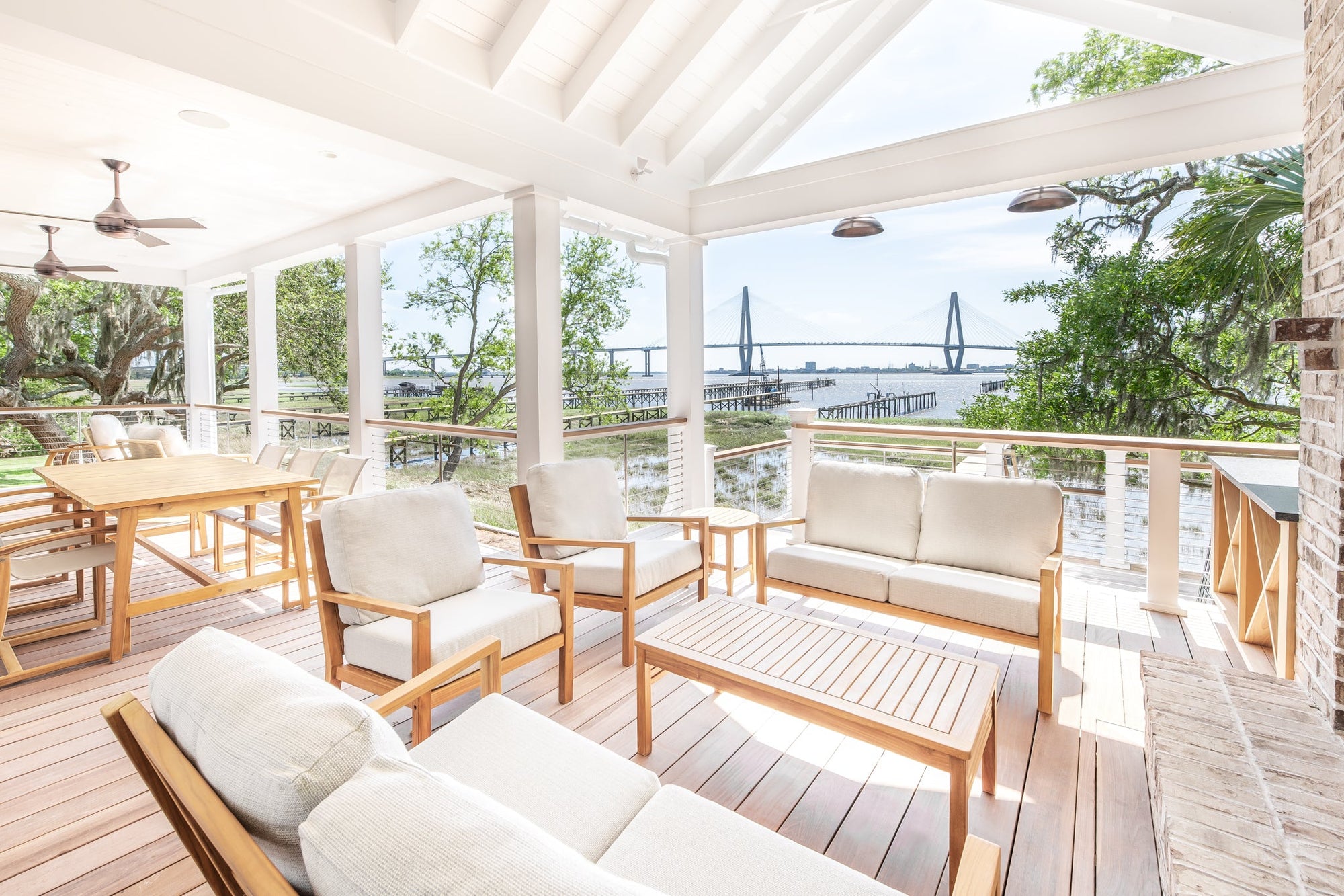 Pacific Loveseat White by Teak + Table